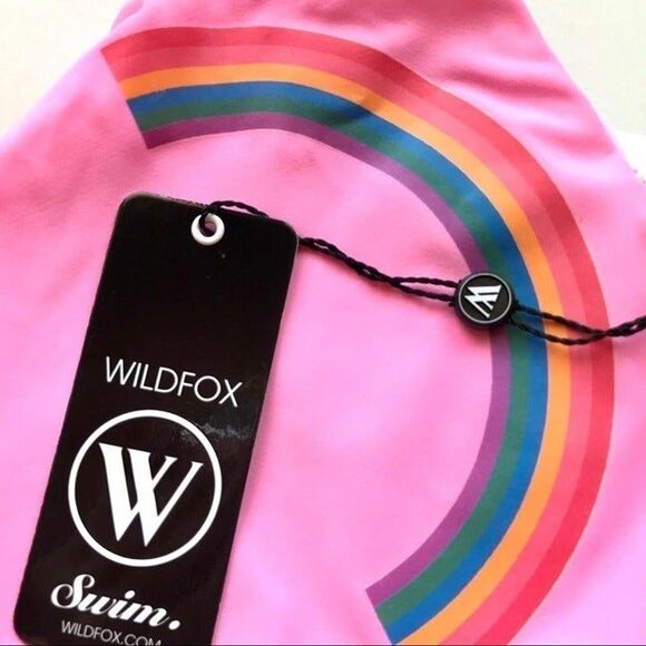 NWT Wildfox Rainbow Sea Shell Pink Bikini Bottom - Picture 10 of 12